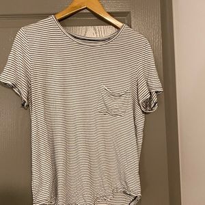 Black & White Stripped American Eagle Shirt